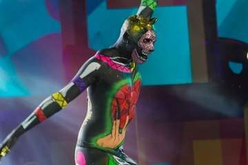 Concurso de maquillaje corporal del Carnaval de Las Palmas de GC (Foto Antonio Rico)
